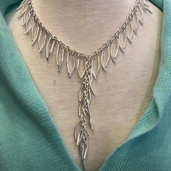 Silver Maddy Y Necklace - Picture 1 of 5